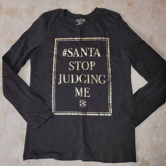 Place Other - Girls 7/8 Black Long Sleeve Shirt